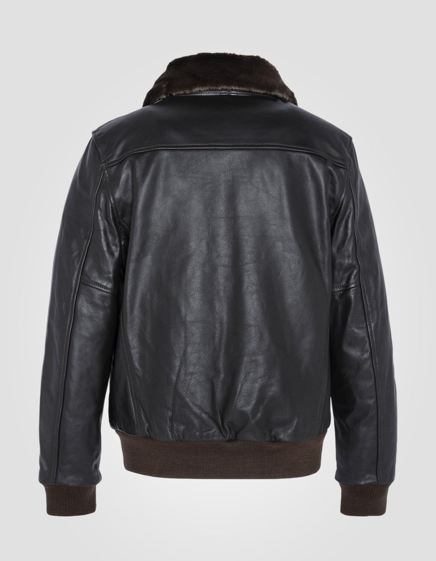 Schott Bomber Leather Jacket LC5331X in Schwarz