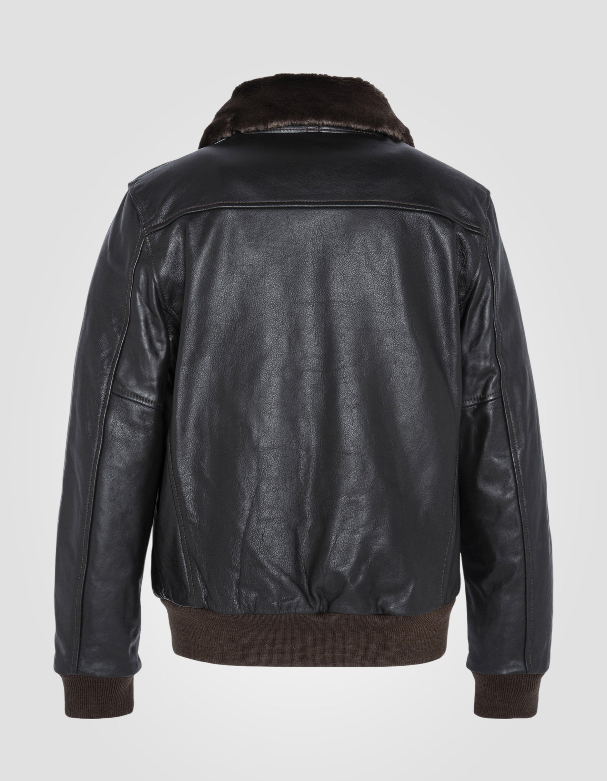 Schott Bomber Leather Jacket LC5331X in Schwarz