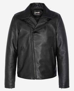 Schott Full black Perfecto® jacket, cowhide leather