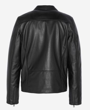 Schott Full black Perfecto® jacket, cowhide leather