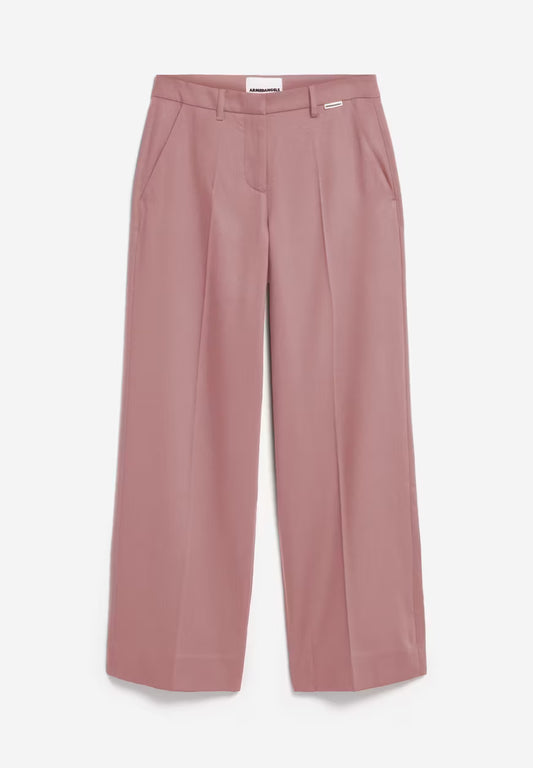 Armedangels Damen LEANDRAA Hose Stoffhose in light berry