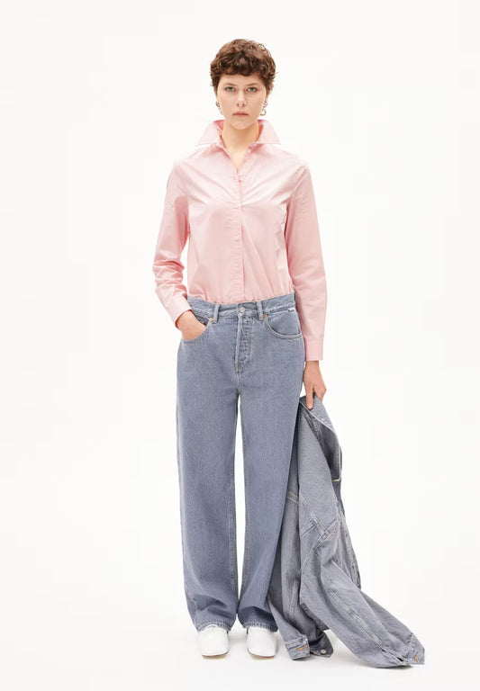Armedangels Damen Louilaa LONGSLEEVE Bluse langarm in rosalilly