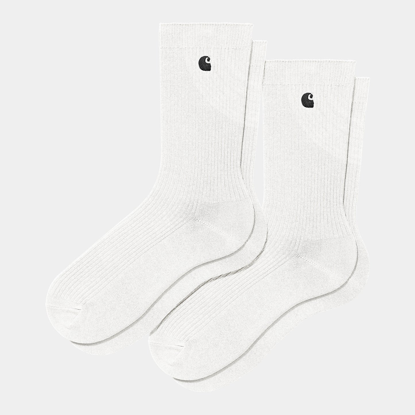 CARHARTT WIP Madison Pack Socks Cotton/Polyester/Elastane Knit in Weiß/Black + White/Schwarz