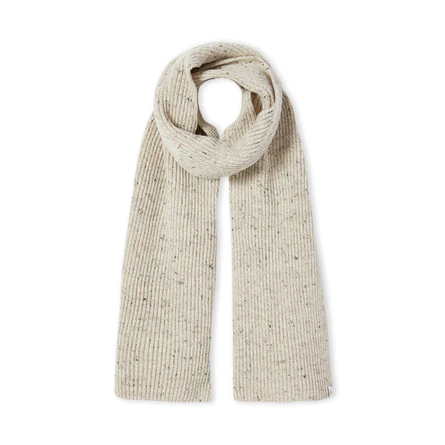 Peregrine Porter Ribbed Scarf in Oatmeal