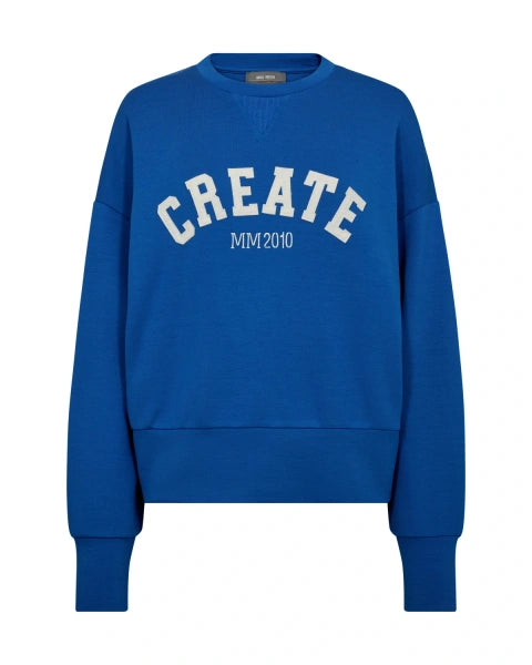 Mos Mosh Celli O-LS Sweatshirt in Blue Lolite