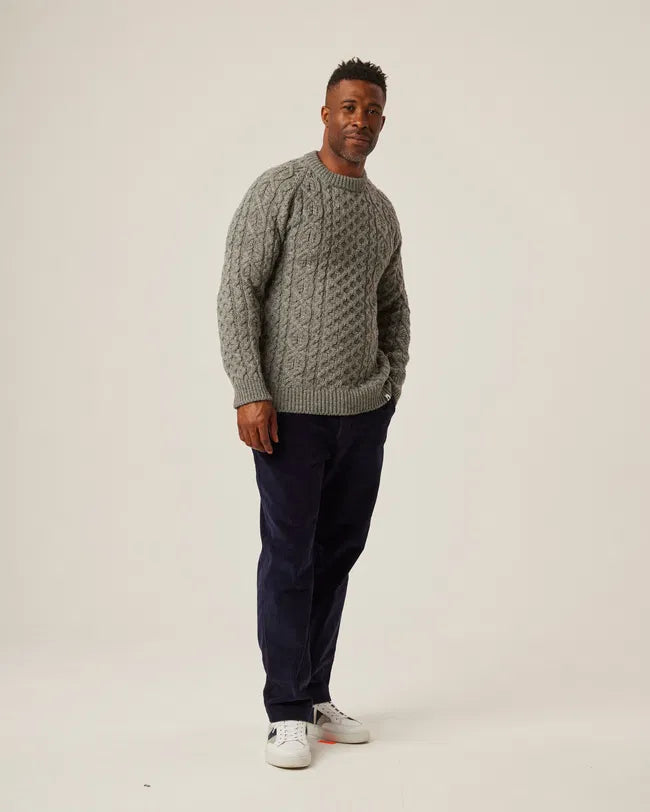 Peregrine Men Hudson Aran jumper