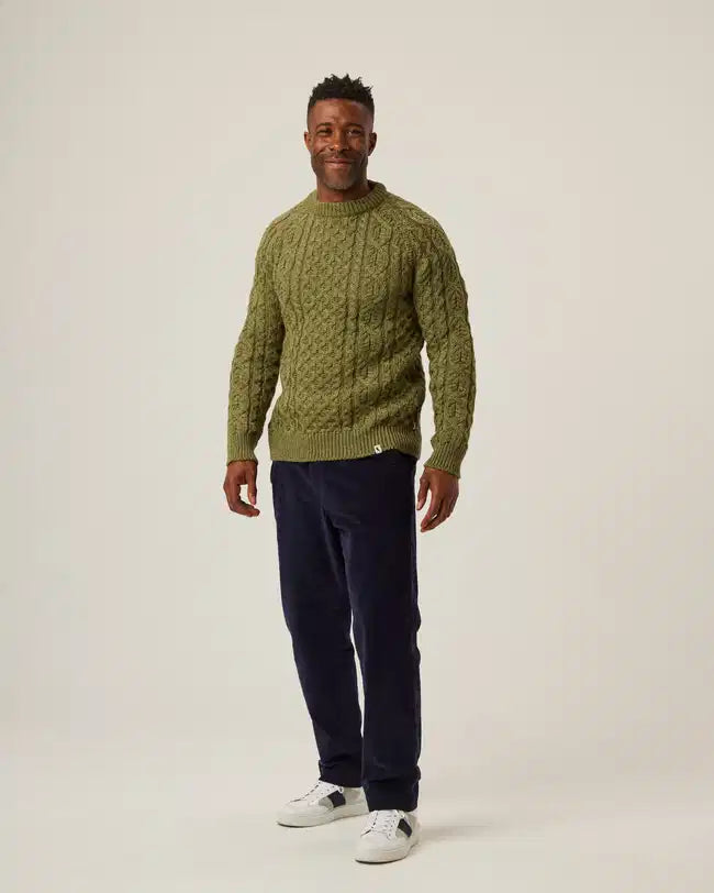 Peregrine Men Hudson Aran jumper