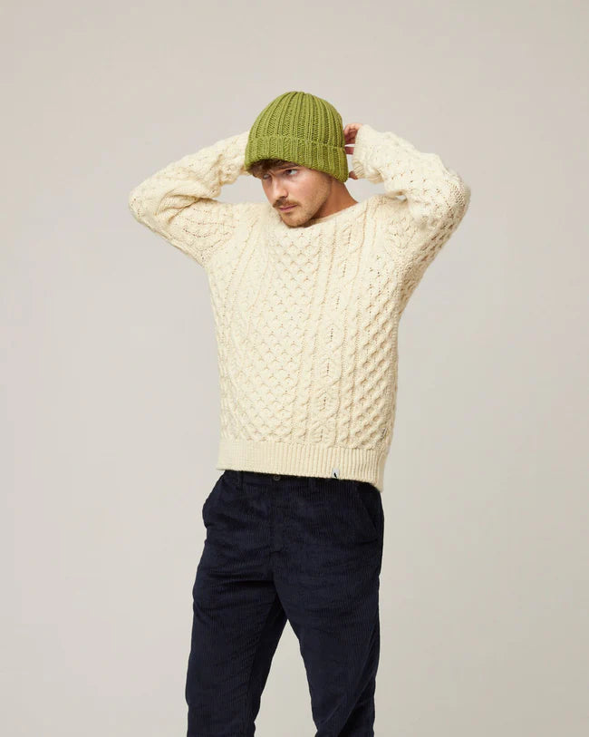 Peregrine Milliner Ribbed Beanie in Campo