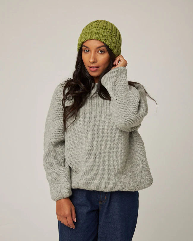 Peregrine Milliner Ribbed Beanie in Campo