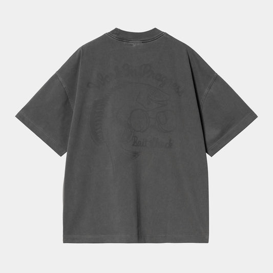 CARHARTT WIP S/S Bait Shack T-Shirt in Schwarz/garment dyed
