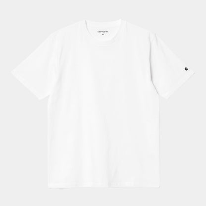 Carhartt Wip S/S Base T-Shirt FW24 in Weiß/Schwarz