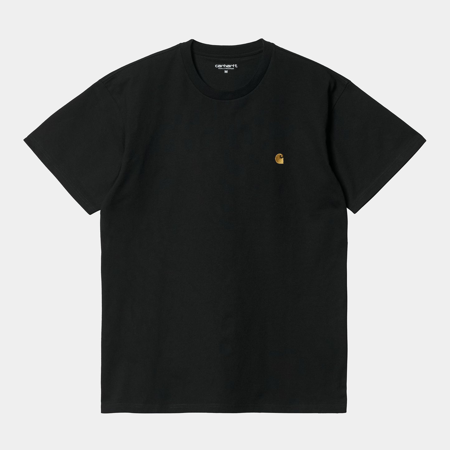 Carhartt WIP S/S Chase T-Shirt in Schwarz/Gold