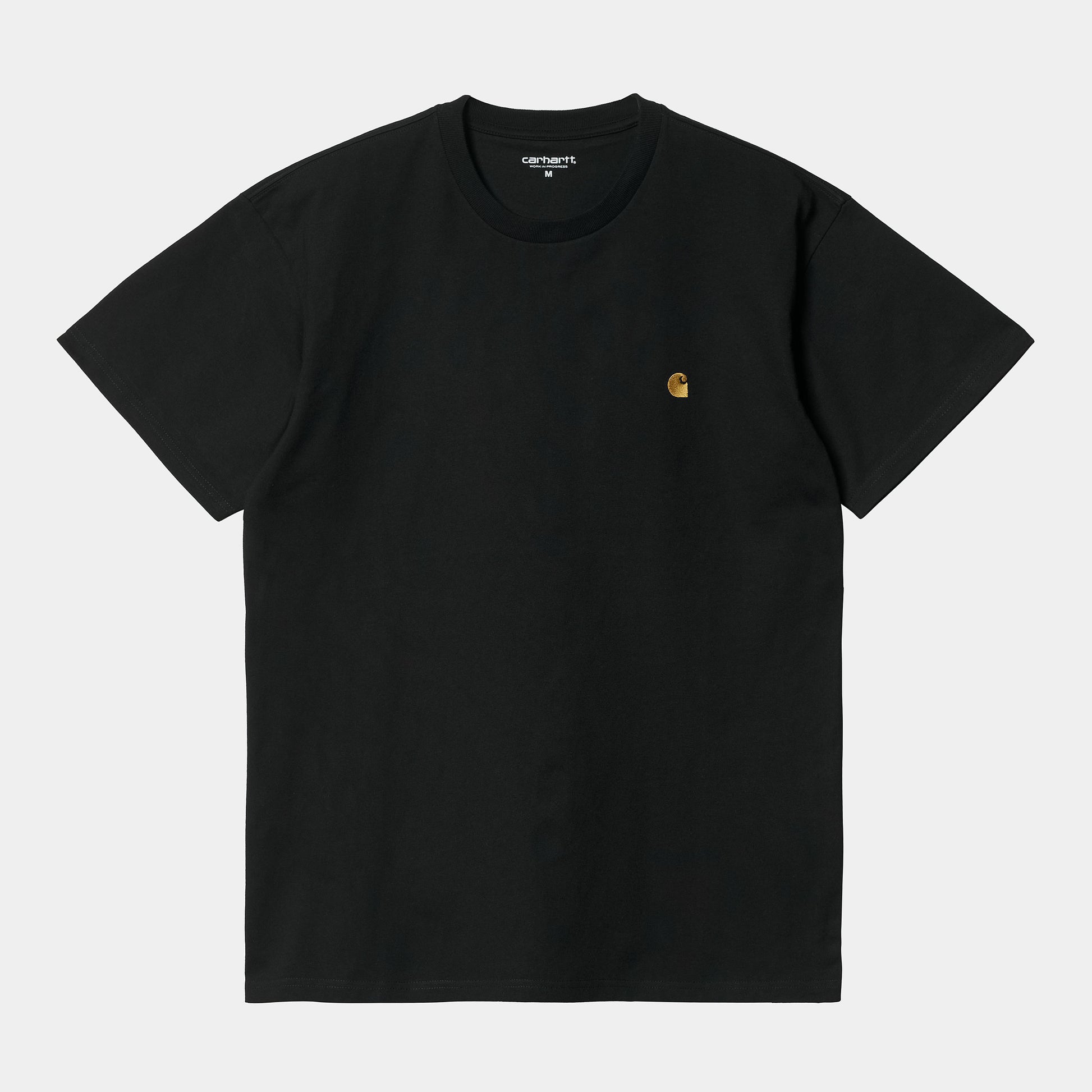 Carhartt WIP S/S Chase T-Shirt in Schwarz/Gold