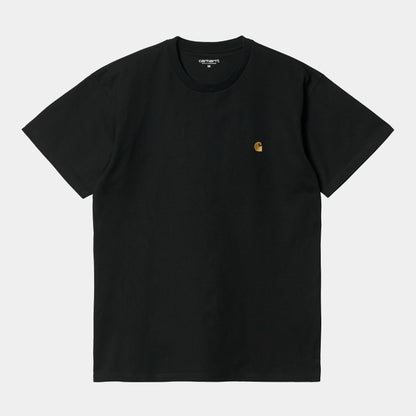 Carhartt WIP S/S Chase T-Shirt in Schwarz/Gold