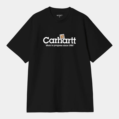 Carhartt WIP S/S Label Script T-Shirt Pre Summer 2025 in Schwarz