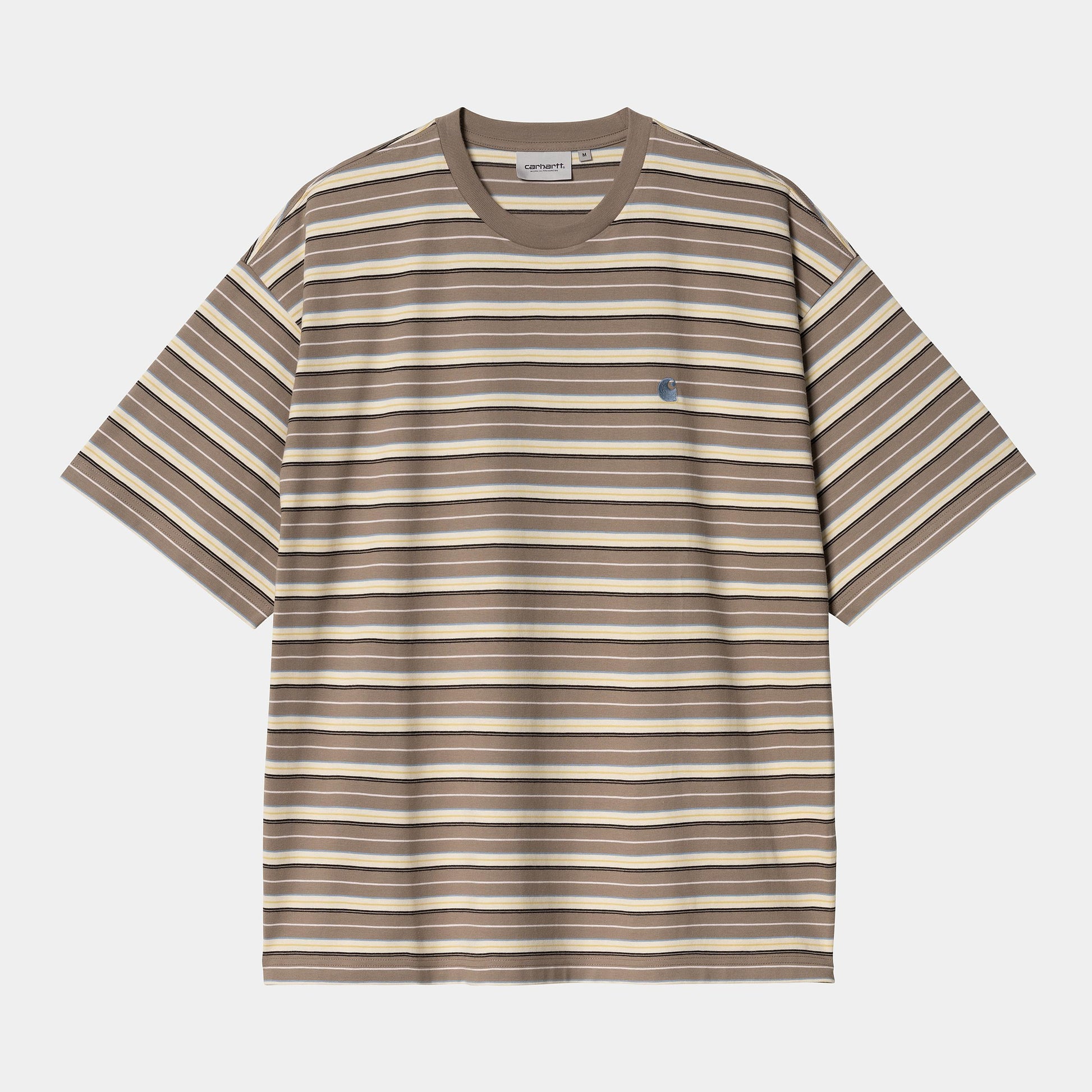 CARHARTT WIP S/S Nathan T-Shirt in Nathan Stripe Branch