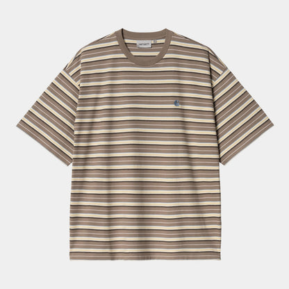 CARHARTT WIP S/S Nathan T-Shirt in Nathan Stripe Branch