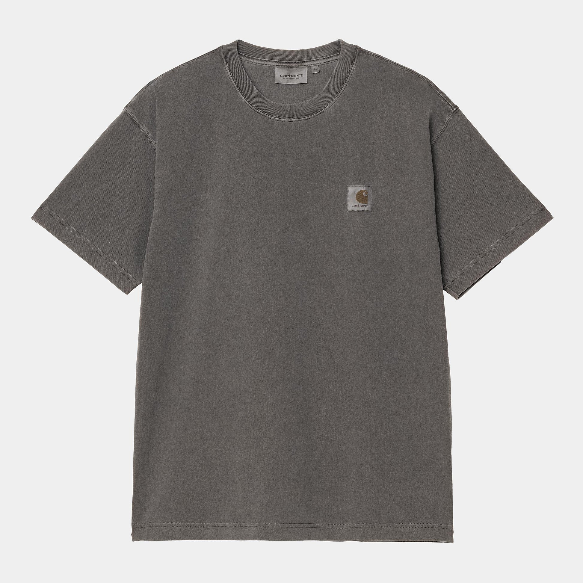 CARHARTT WIP S/S Nelson T-Shirt in Graphite/garment dyed