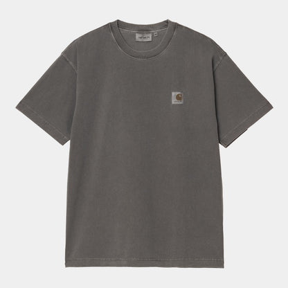 CARHARTT WIP S/S Nelson T-Shirt in Graphite/garment dyed