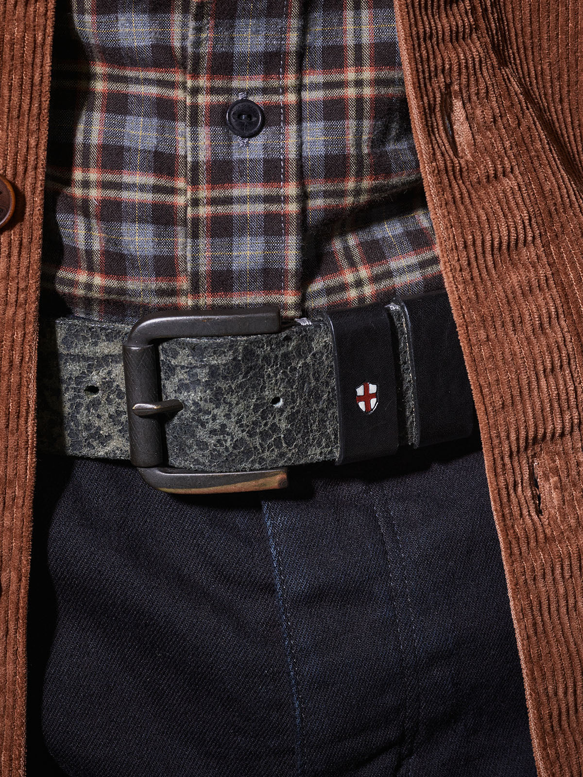 Blue de Gênes Piceno Leather Belt