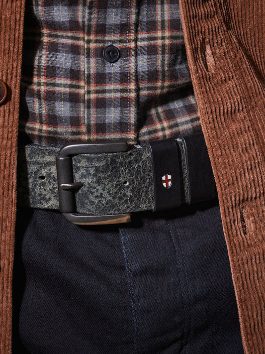 Blue de Gênes Piceno Leather Belt