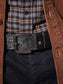 Blue de Gênes Piceno Leather Belt