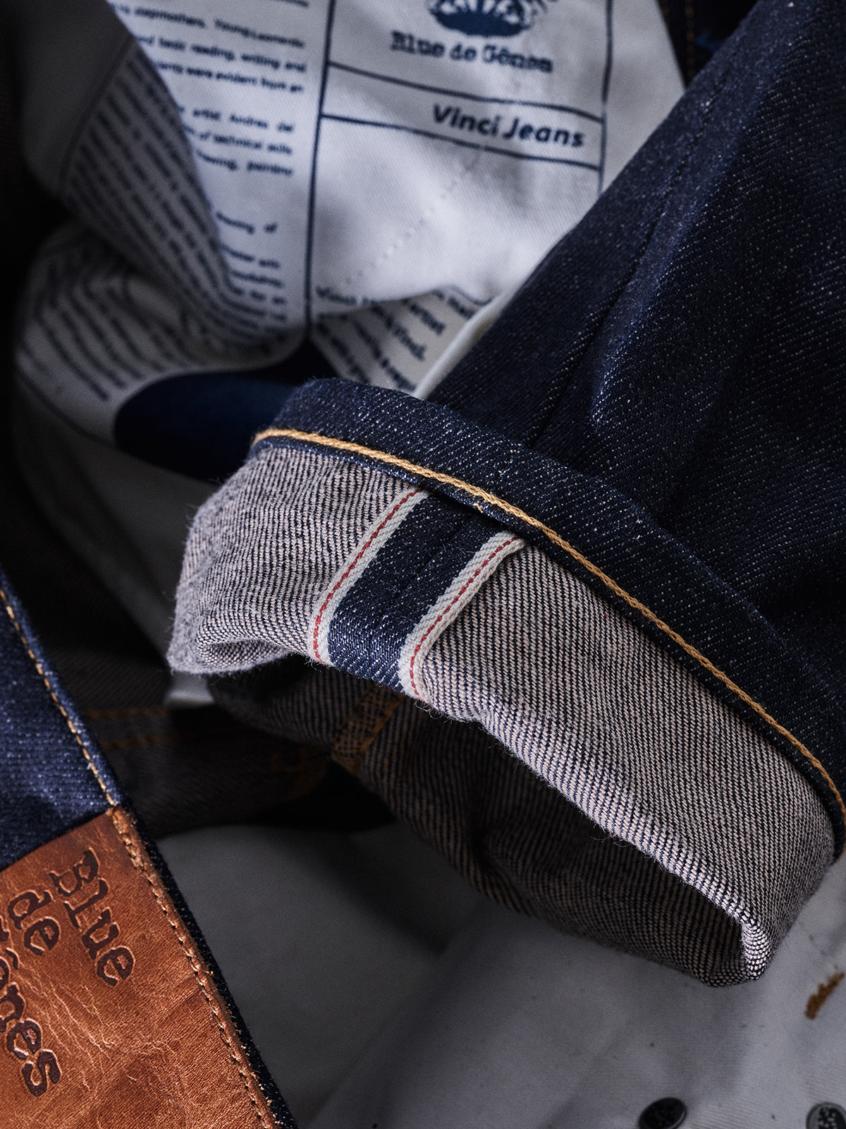 Blue de Gênes Vinci – Chevy – Selvedge-Jeans in Mid Blue Denim