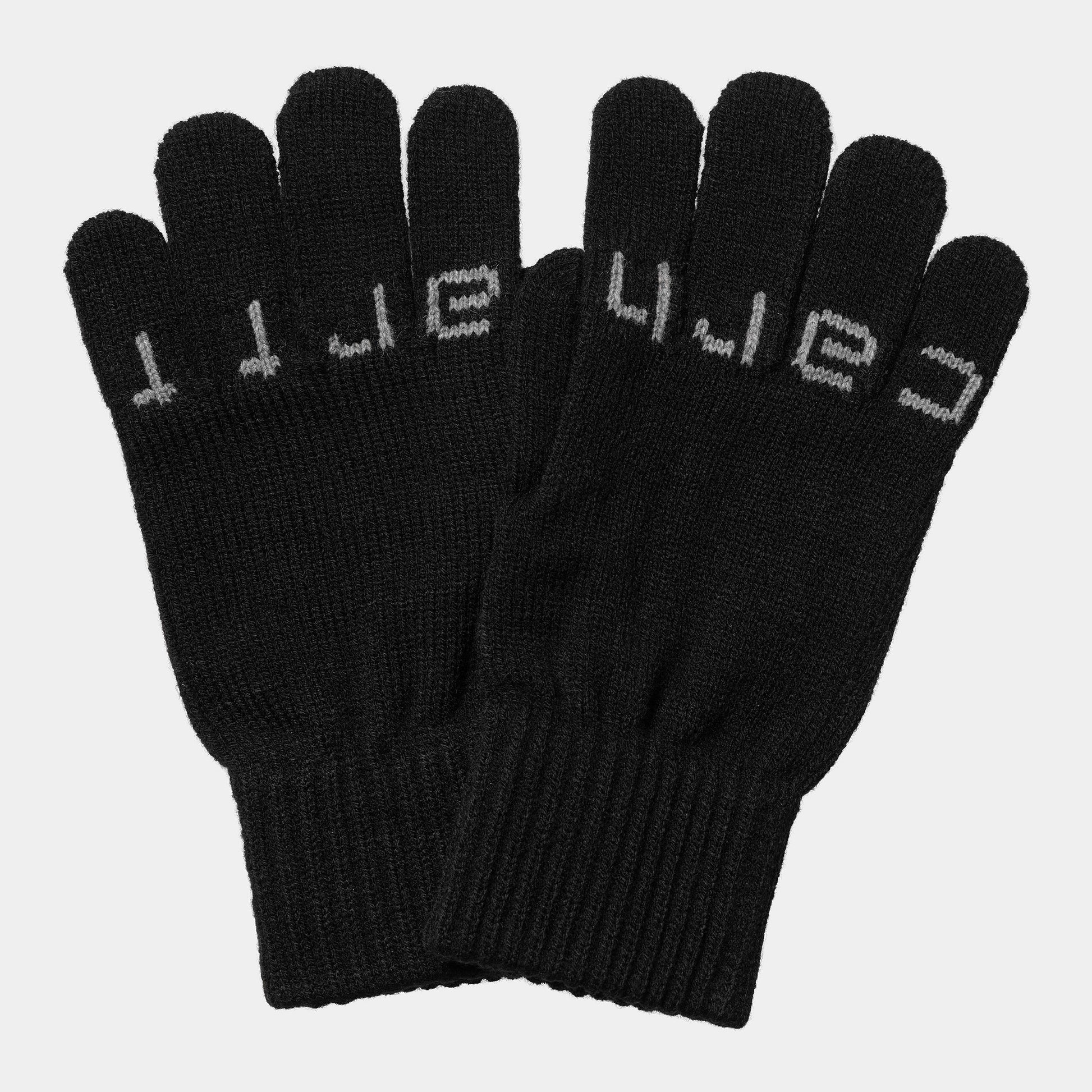 Carhartt WIP Script Gloves in Schwarz