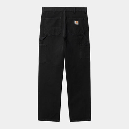Carhartt Wip Single Knee Pant Organic Cotton Dearborn Canvas, 12 oz FW24 in Schwarz/aged canvas