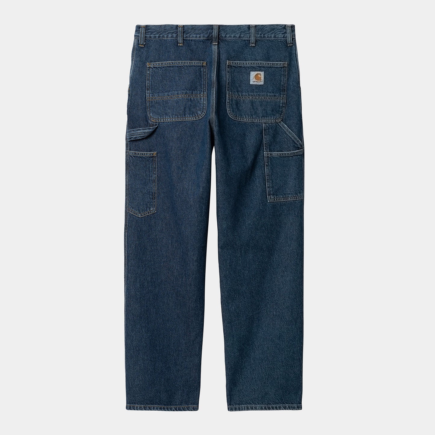 Carhartt WIP Single Knee Pant 100% Cotton Smith Denim Stone Bleached and Stone Wash