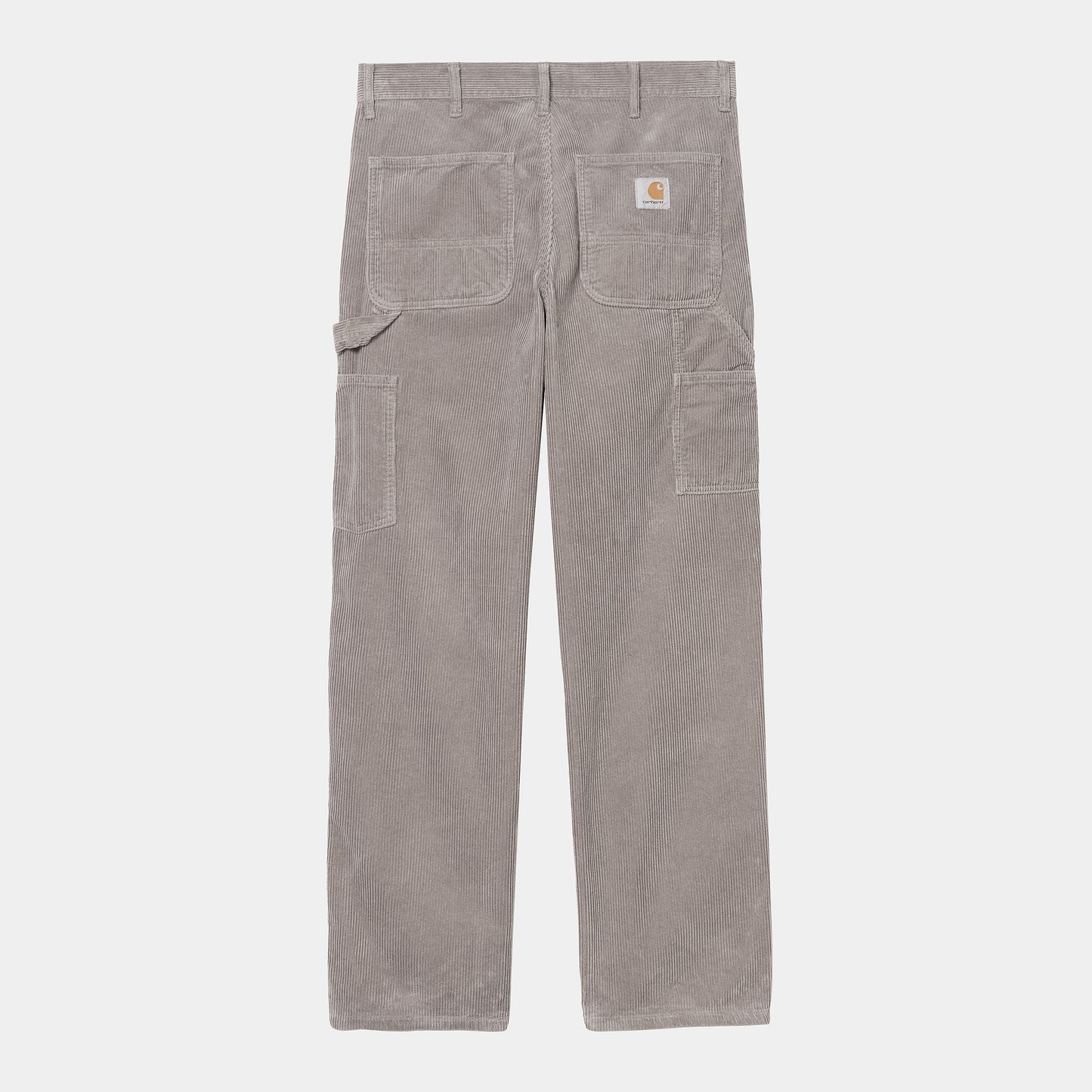 Carhartt Wip Single Knee Pant 100% Cotton 'Coventry' Corduroy, 8 Wales, 9.7 oz FW24 in Misty Grey/rinsed