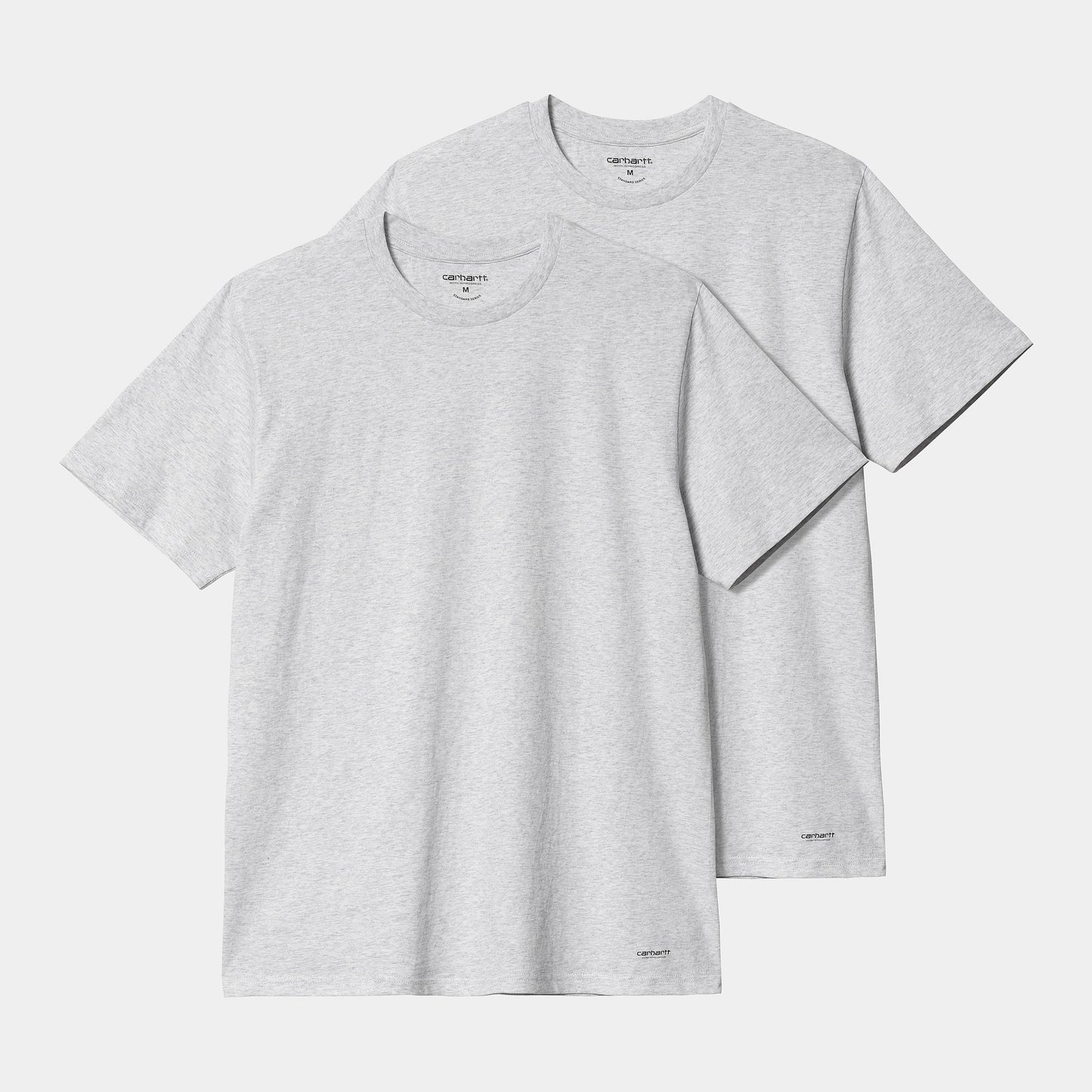 Carhartt WIP Standard Crew Neck T-Shirt in Ash Heather + Ash Heather