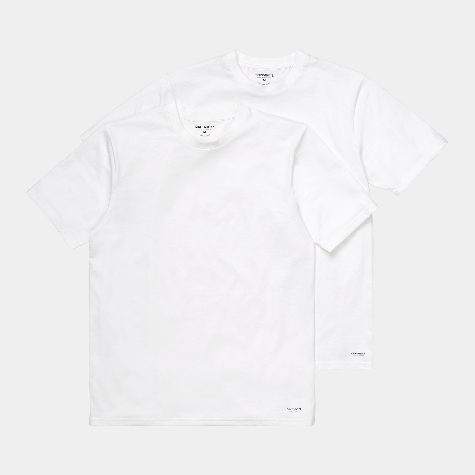 Carhartt WIP Standard Crew Neck T-Shirt in White + White