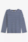 LE MONT SAINT MICHEL THURIN - MARINIERE Longsleeve in Dunkelblau/Off White