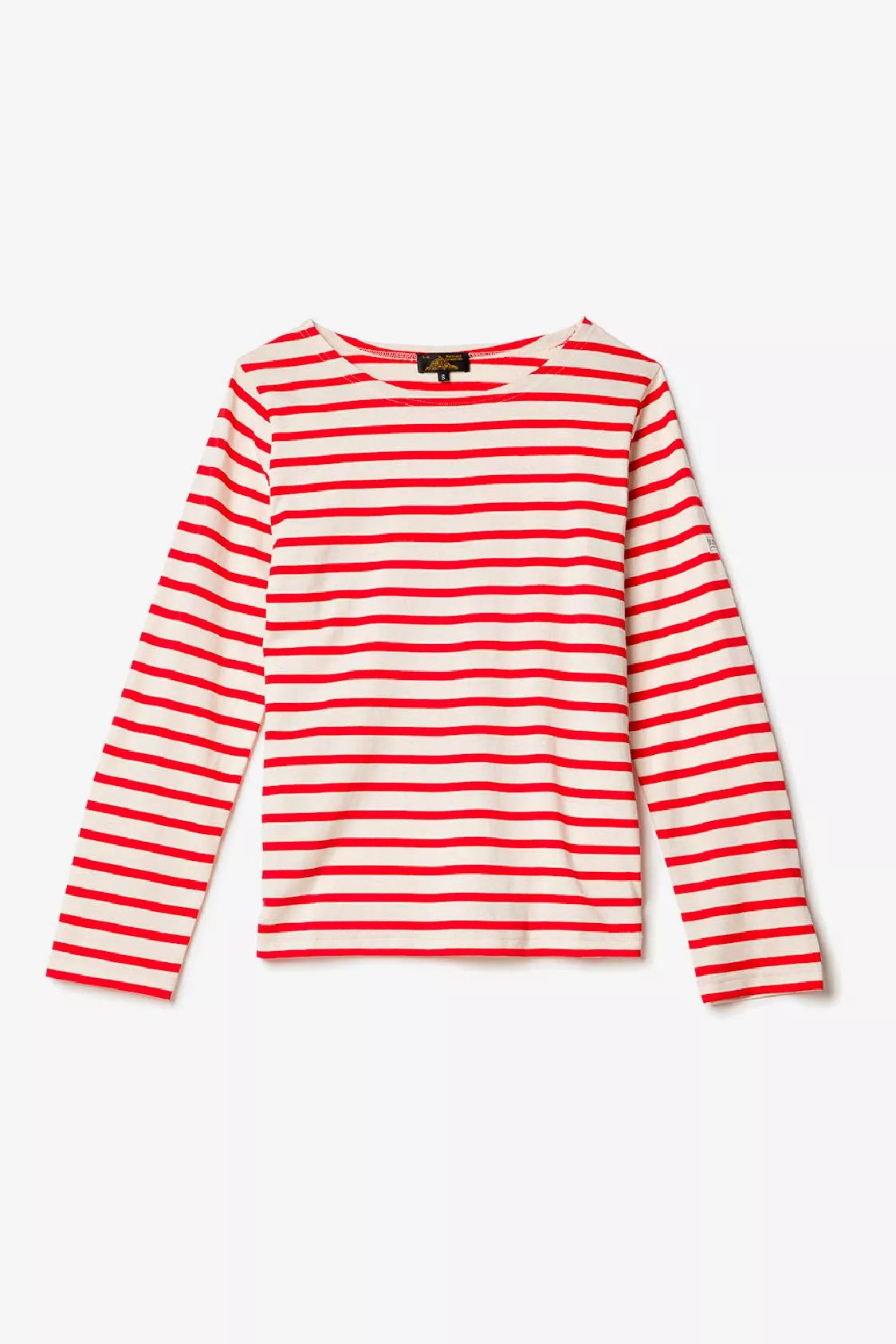 LE MONT SAINT MICHEL THURIN - MARINIERE Longsleeve in Off White/Rot