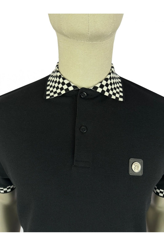 Trojan Chequerboard Trim Pique Polo TC/1051