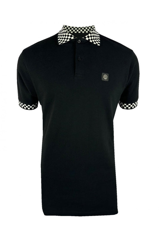 Trojan Chequerboard Trim Pique Polo TC/1051