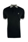 Trojan Chequerboard Trim Pique Polo TC/1051 in Schwarz