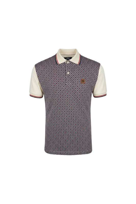 Trojan Diamond Panel Polo TR/9072 in Tan