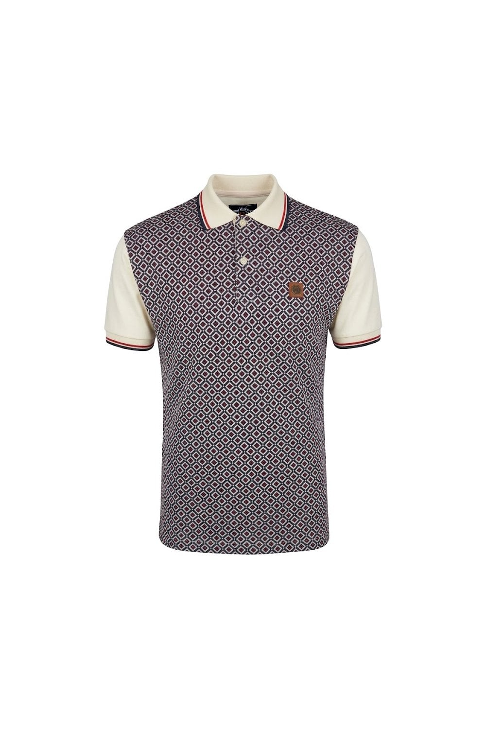 Trojan Diamond Panel Polo TR/9072 in Tan