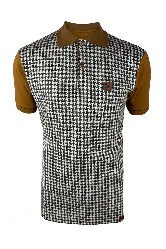 Trojan Houndstooth Panel Polo TR/9020