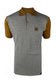 Trojan Houndstooth Panel Polo TR/9020 in Tan