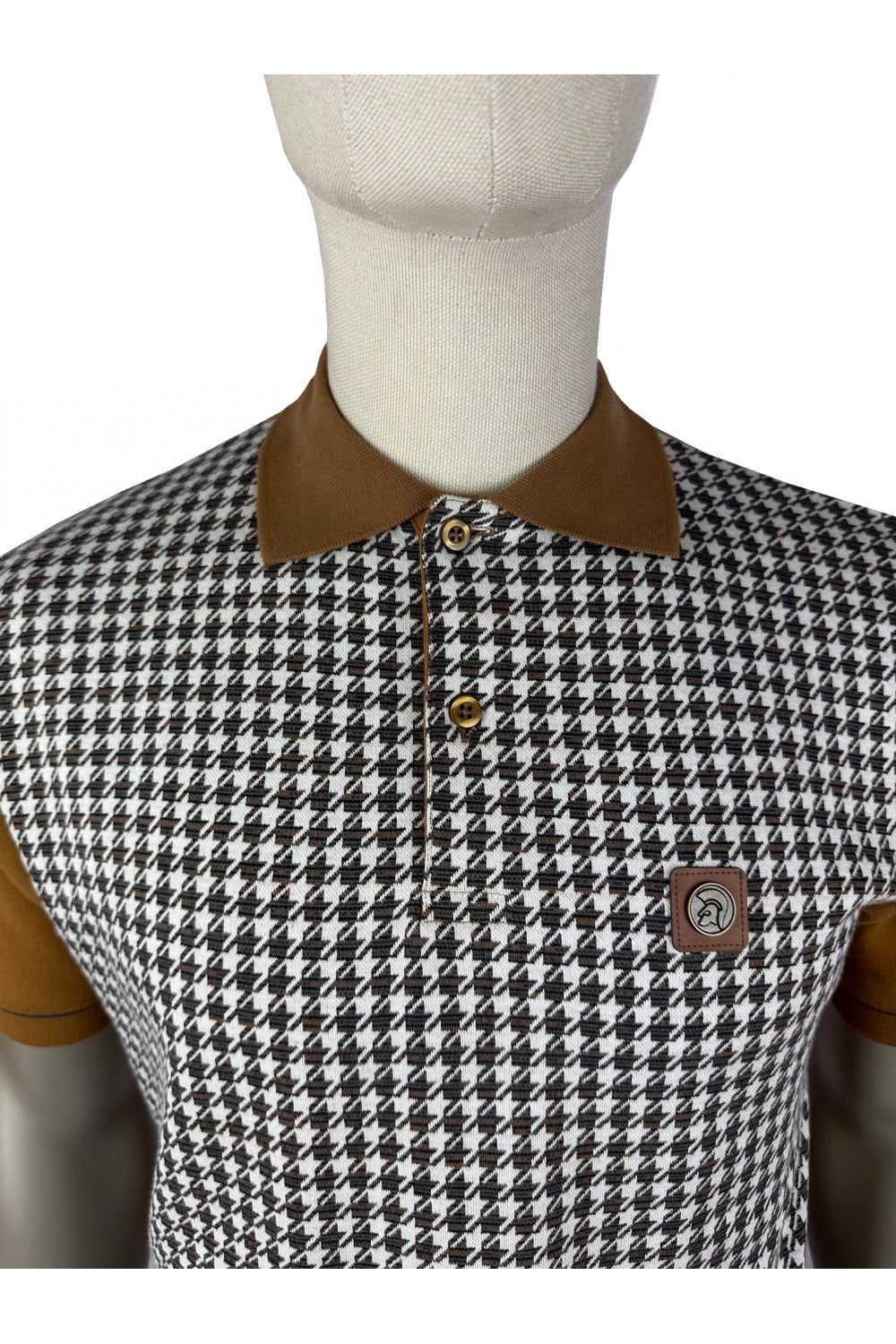 Trojan Houndstooth Panel Polo TR/9020
