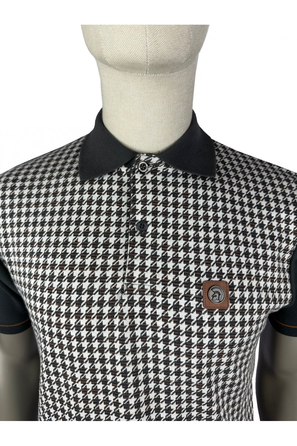 Trojan Houndstooth Panel Polo TR/9020