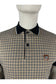 Trojan jacquard houndstooth panel polo TR/8871