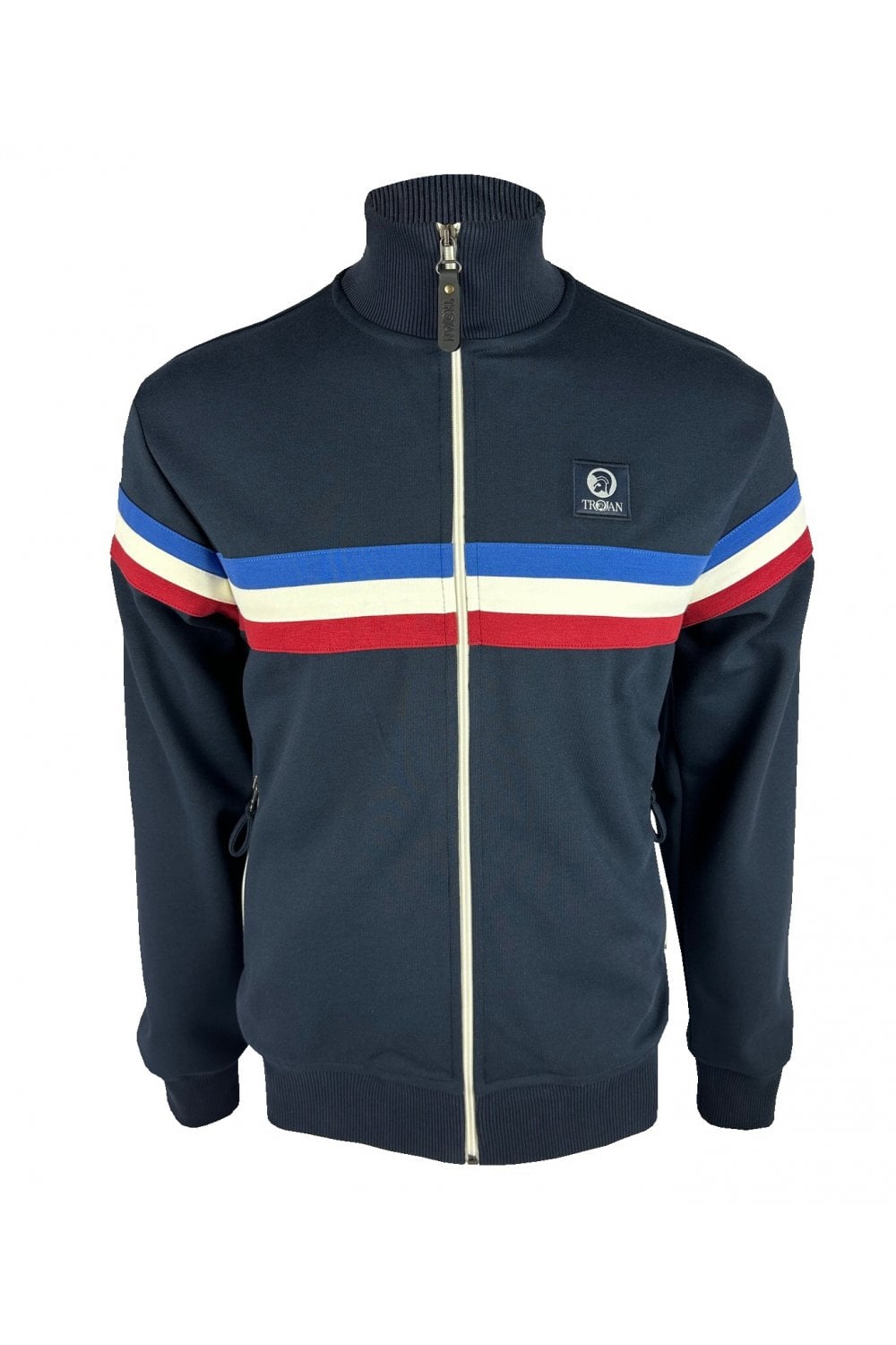 Trojan Retro Stripe Track Top TR/9052 in Dunkelblau