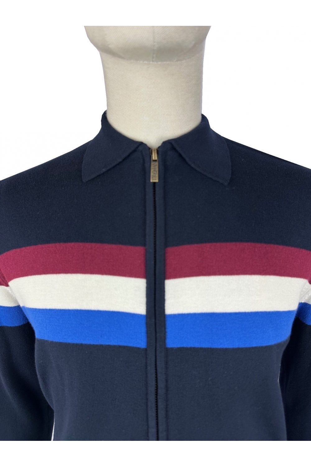 TROJAN Zip Stripe Cardi TR/9011