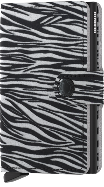 SECRID MINIWALLET Zebra in Light Grey