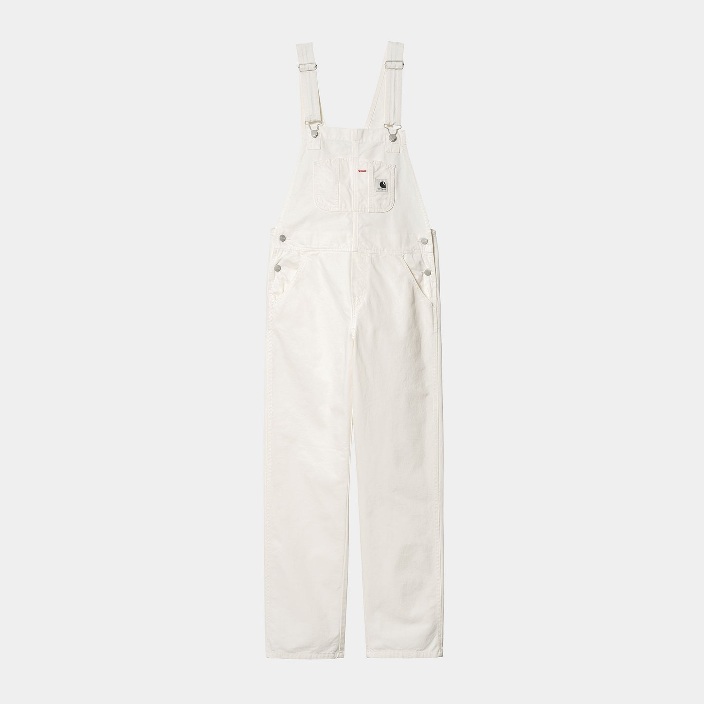 Carhartt WIP W' Bib Overall 100% Cotton white rinsed