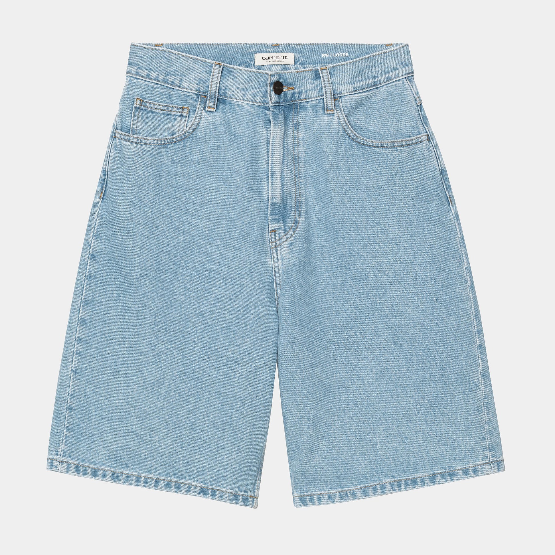 CARHARTT WIP W' Brandon Short in Blau/stone bleached